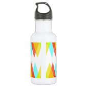 Bouteille D'eau Triangles jaunes, rouges et bleus cadets (Dos)