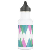 Bouteille D'eau Triangles rose et vert (Gauche)