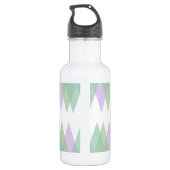 Bouteille D'eau Triangles vert et lilas (Dos)