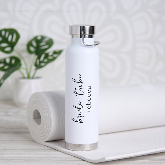Bouteille D'eau Tribu de la Mariée Mariage Simple Moderne Demoisel (Yoga)