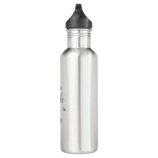 Bouteille D'eau Tribu de mariée chic boho personnalisée      (Droite)