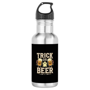 Bouteille D'eau Trick or Beer Halloween Beer Design_1