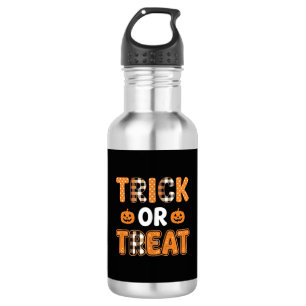 Bouteille D'eau Trick or Treat Halloween Pumpkin Vector Design_1