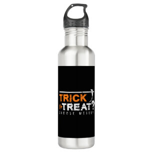 Bouteille D'eau Trick ou Treat Choose Wisely funny halloween
