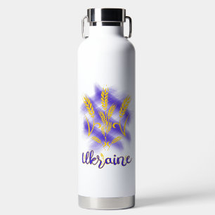 Bouteille D'eau Trident ukrainien fait d'oreille de blé