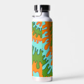 Bouteille D'eau Trippy Green Orange Liquid Dripe Motif Y2K (Plage)