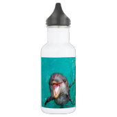 Bouteille D'eau Trois dauphins dans l'océan (Gauche)