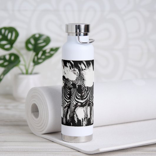 Bouteille D'eau Trois Zèbres Peignant (Yoga)