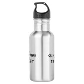 Bouteille D'eau Trompette de temps de qualité (Dos)