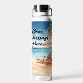Bouteille D'eau Tropical Beach Party (Arrière)