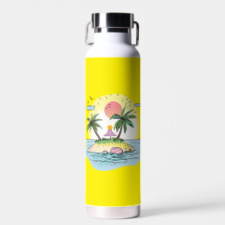 Bouteille D'eau Tropical Island Sunset Vaisselle