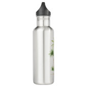 Bouteille D'eau Tropical Palm Tree Nom personnalisé Bridesmaid (Gauche)