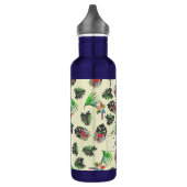 Bouteille D'eau Tropical Parrots and Floral Pattern Personalised (Gauche)