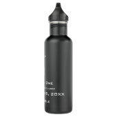 Bouteille D'eau Trou personnalisé en un Daté avec emplacement Alum (Droite)