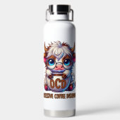 Bouteille D'eau Trouble de dépendance au café obsessionnel (Plage)