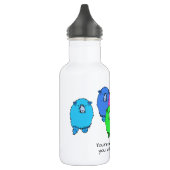 Bouteille D'eau Troupeau de moutons de style caricature mignon per (Gauche)