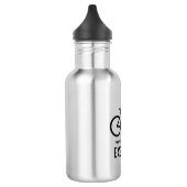 Bouteille D'eau Trouvez de la joie à travers le vélo d'aventure (Gauche)