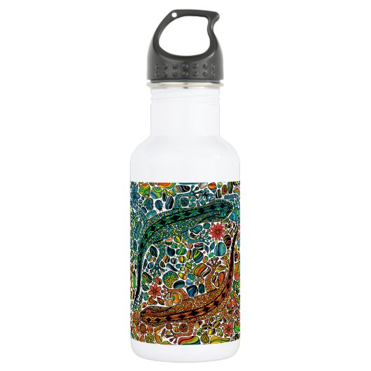 Bouteille D'eau Trouvez les geckos (Devant)