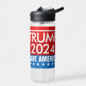 Bouteille D'eau Trump 2024 Save America Graphic (Gauche)