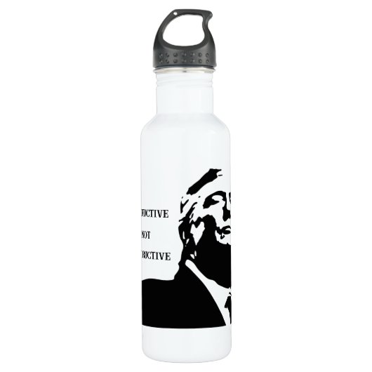 Bouteille D'eau Trump/Destructive Not Constructive Water Bottle (Devant)