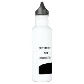 Bouteille D'eau Trump/Destructive Not Constructive Water Bottle (Gauche)