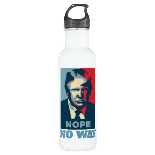 Bouteille D'eau Trump Nope No Way Water Bottle (Devant)