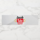 Bouteille d'eau Tube d'anniversaire Étiquettes (Étiquettes simples)