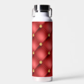 Bouteille d'eau Tufted Diamond Rouge Or (Avant)