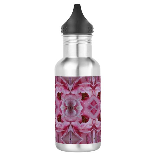 Bouteille D'eau Tulipe rose Ikat aussi (Gauche)