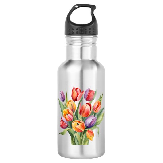 Bouteille D'eau Tulipes (Devant)
