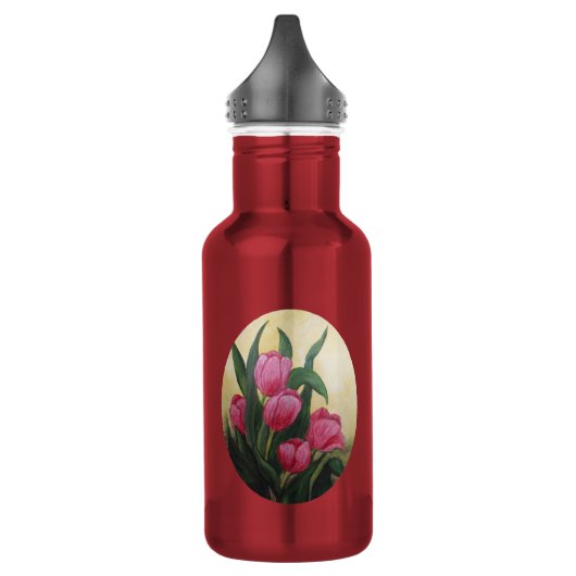 Bouteille D'eau Tulipes (Gauche)