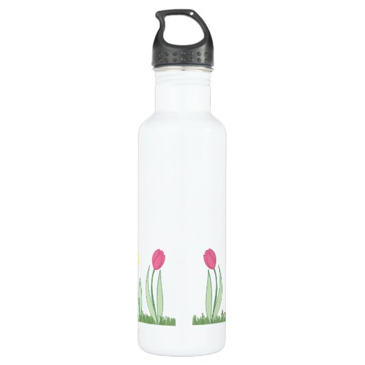 Bouteille D'eau Tulipes de ressort (Dos)