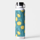 Bouteille D'eau Tulipes en bleu et jaune (Arrière)