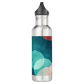 Bouteille D'eau Turquoise et corail vibrants (Gauche)