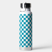 Bouteille D'eau Turquoise foncé à carreaux (Évier)