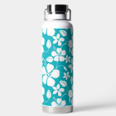 BOUTEILLE D'EAU TURQUOISE HAWAIIAN HULA (HIBISCUS) (Plage)