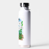 Bouteille D'eau Tuxedo Chat et Lilies | Devis inspirant (Gauche)