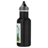 Bouteille D'eau Tuxedo Chat et Lilies | Devis inspirant (Droite)
