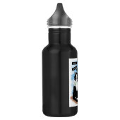 Bouteille D'eau Tuxedo Chat et Lilies | Devis inspirant (Gauche)