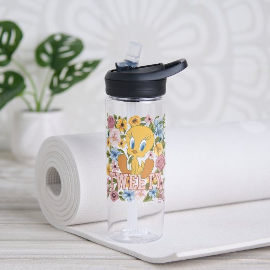 Bouteille D'eau TWEETY™ Floral Embroidery Graphic (Yoga)