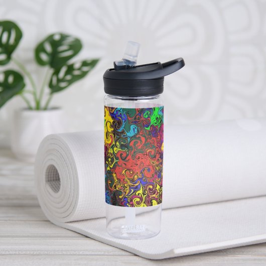 Bouteille D'eau Twirlers colorés Abstraits / (Yoga)