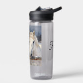 Bouteille D'eau Two Horses on a Snowy Farm | Personalized (Gauche)