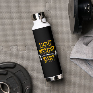 Bouteille D'eau Typographie drôle de gym pour bébé léger
