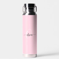 Typographie Monogramme moderne et élégant rose