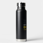 Bouteille D'eau Typographie noir et jaune (Évier)