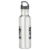 Bouteille D'eau Typography design Motivational (Dos)