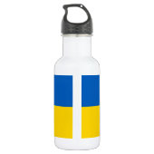 Bouteille D'eau Ukraine Drapeau Liberty Bottle (Dos)