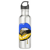 Bouteille D'eau Ukraine Lips (Devant)