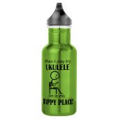 Bouteille D'eau Ukulele Happy Place (Droite)