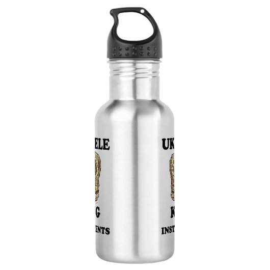 Bouteille D'eau Ukulele roi des instruments (Dos)